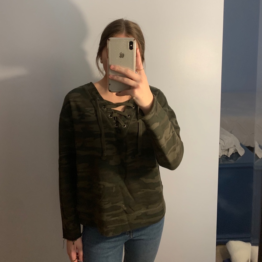 Camo sweater